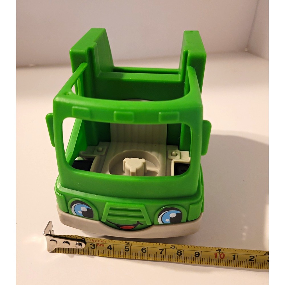 Loose Push Along Garbage Truck Fisher Price Little People Green Recycle 2019